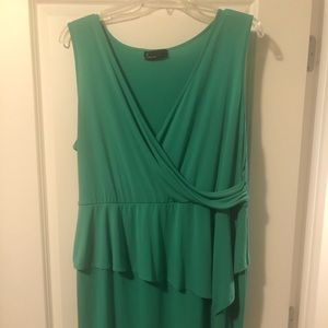 Peplum mini dress